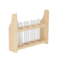 Reagenzglasständer S – Kompakter & stabiler Halter – 20cm hoch – Für Reagenzgläser – Platzsparend & robust